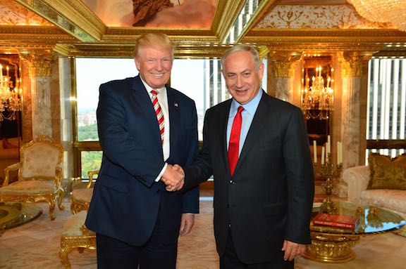 Donald Trump and Benjamin Netanyahu