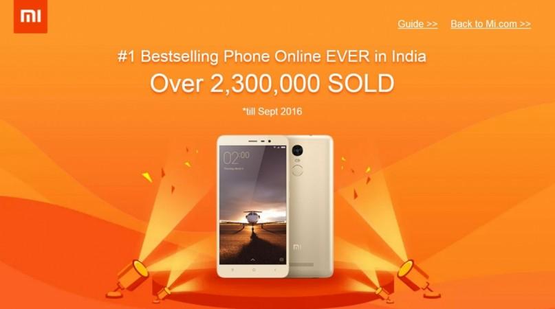 Xiaomi Redmi Note 3 becomes best selling smartphone online in India