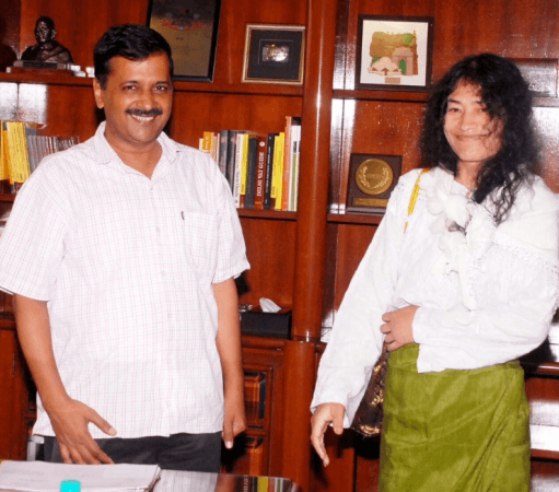 Arvind kejriwal Irom sharmila