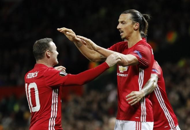 Wayne Rooney Zlatan Ibrahimovic Manchester United