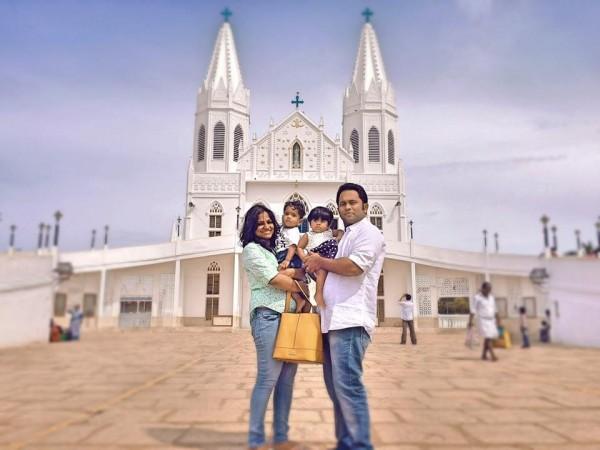 Aju Varghese with family