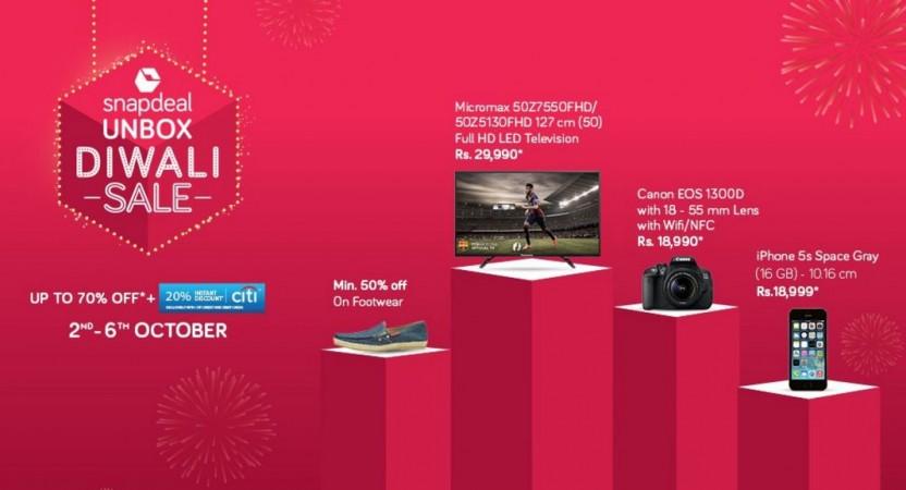 Snapdeal Unbox Diwali Sale: Top deals on Apple Samsung, Xiaomi, Asus and other branded phones
