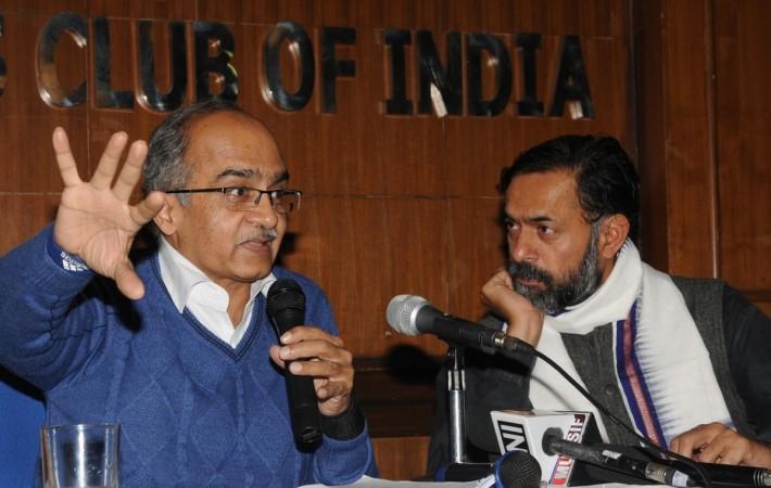 Yogendra Yadav and Prashant Bhushan