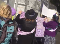 Women Against State Pension Inequality protest outside Conservative conference