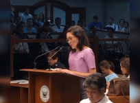 Senator Risa Hontiveros claims it would be a sex crime to release video of Filipino Senator Leila de Lima
