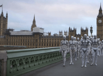 Watch humanoid robots take over London