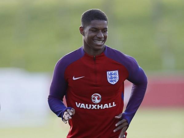 England and Manchester United forward Marcus Rashford has been tipped for a bright future Marcus Rashford England