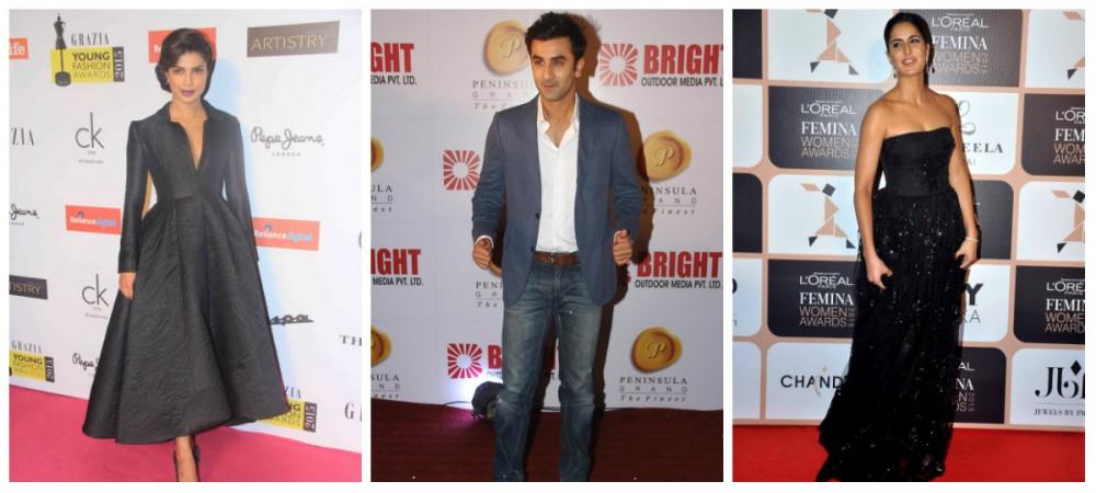 Priyanka Chopra, Ranbir Kapoor and Katrina Kaif