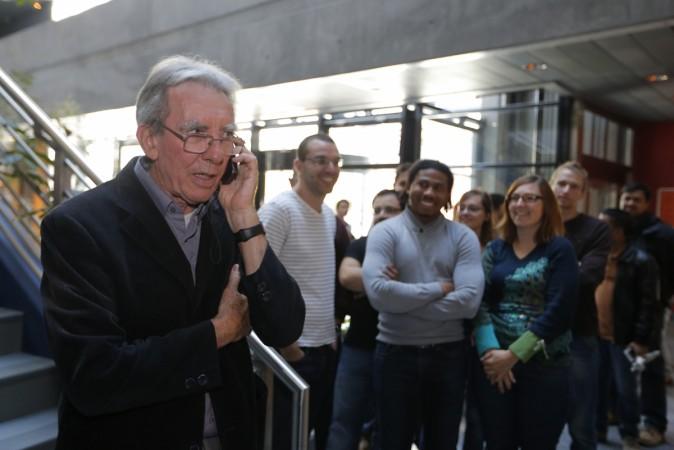 French scientist Jean-Pierre Sauvage shares the 2016 Nobel prize for Chemistry with Sir Fraser Stoddart and Bernard Feringa