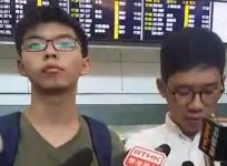Joshua Wong arrives back in Hong Kong after deportation from Thailand