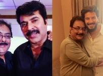 Pratap Pothen with Mammootty and Dulquer Salmaan