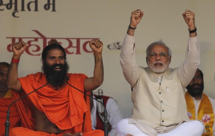 Baba Ramdev with Prime Minister Narendra Modi