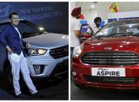 car exports hyundai maruti ford motors figo aspire i10 grand creta alto wagonr vitarra brezza car models september exports siam domestic sales