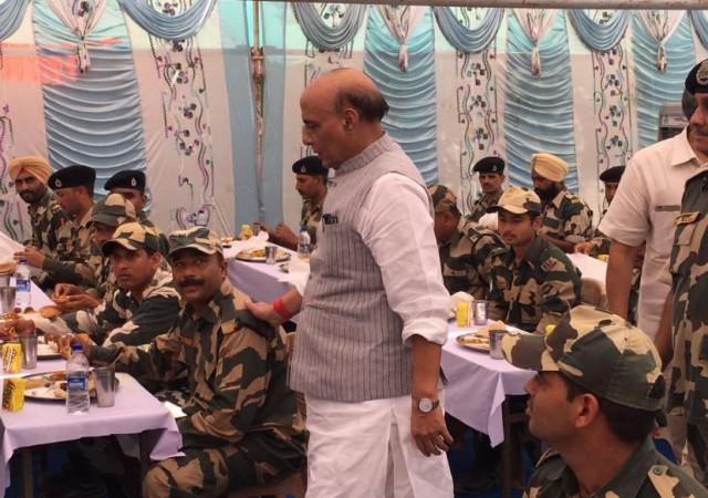 Home Minister Rajnath Singh visited the Border Security Force' Munabao Border Outpost in Barmer district, Rajasthan on 8 October. Rajnath Singh