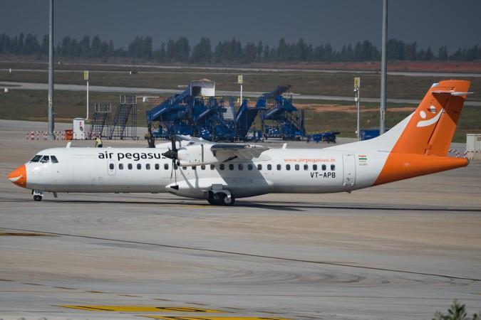 An Air Pegasus VT-APB flight parked at Bangalore International Airport Limited (BIAL), dated December 2015. Air Pegasus