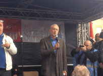 Jeremy Corbyn speaks at Battle Cable Street commemoration