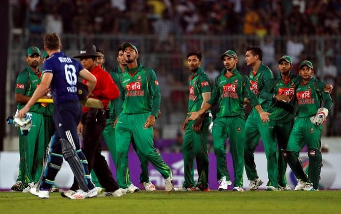 Bangladesh give Jos Buttler a send-off in the second one-day international, October 9, 2016 Bangladesh Jos Buttler England