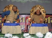 RSS chief Mohan Bhagawat with BJP leader Tathagata Roy