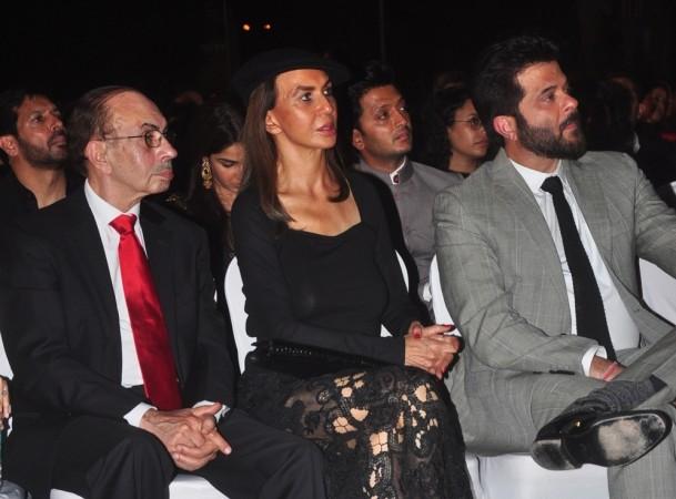 Adi Godrej, Parmeshwar Godrej and actor Anil Kapoor at the Jio MAMI 17th Mumbai Film Festival Opening Ceremony in Mumbai on October 30, 2015. Parmeshwar Godrej