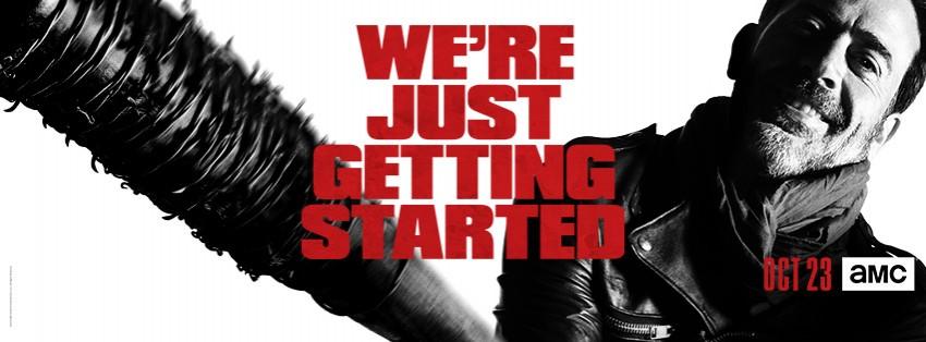 Pictured: The poster for Season 7 of The Walking Dead. The Walking Dead