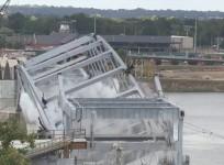 Bridge stands defiant following demolition attempts but eventually falls in a novel way