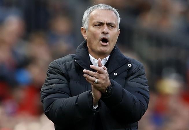 Jose Mourinho gives out instructions during the Manchester United vs Stoke City EPL match, October 2, 2016 Jose Mourinho Manchester United