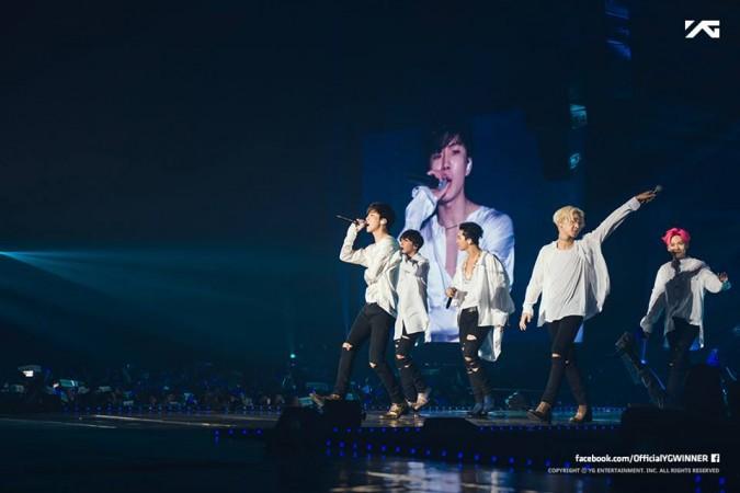 Pictured: The members of Korean pop band WINNER. Winner