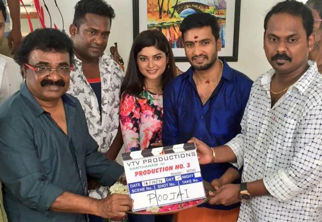 Santhanam's upcoming movie has been launched on Friday, 14 October. Santhanam's new movie with Sethuraman takes off