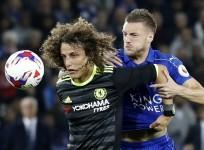 David Luiz Chelsea Jamie Vardy Leicester City