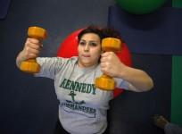 gym working out
