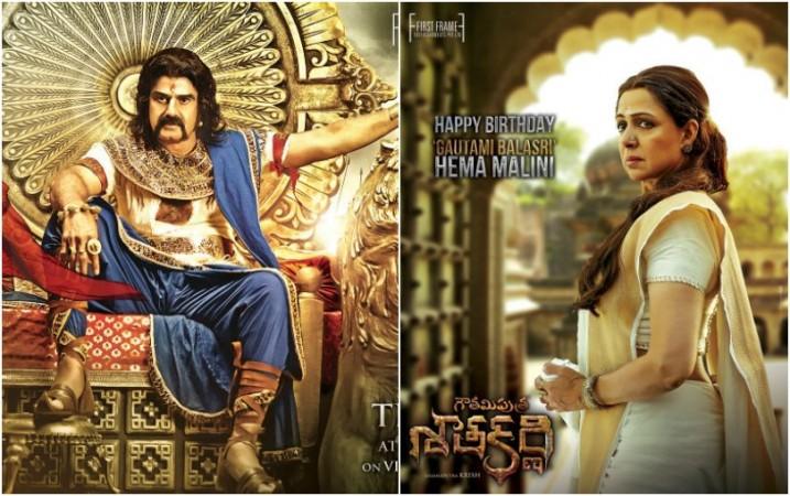 Hema Malini's first look in Gautamiputra Satakarni released as birthday gift. Pictured: Hema Malini in Balakrishna's Gautamiputra Satakarni Hema Malini in Balakrishna's Gautamiputra Satakarni