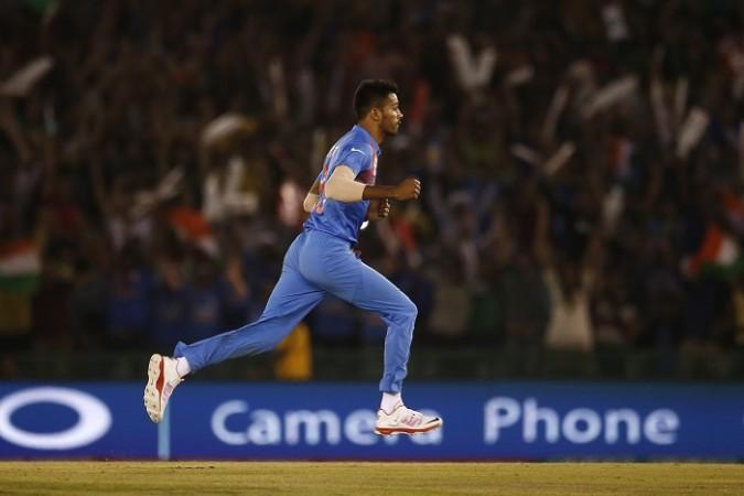 Hardik Pandya bowled with pace and accuracy with the new ball for India in the first ODI against New Zealand Hardik Pandya India