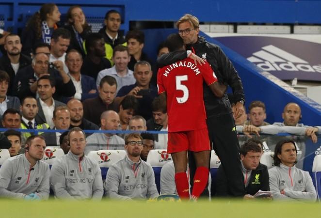 Jurgen Klopp is hopeful that Georginio Wijnaldum will be fit in time for the Liverpool vs Manchester United EPL match Georginio Wijnaldum Jurgen Klopp