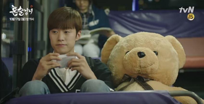Gong Myung as Jin Gong Myung in tvN drama Drinking Solo. Drinking Solo