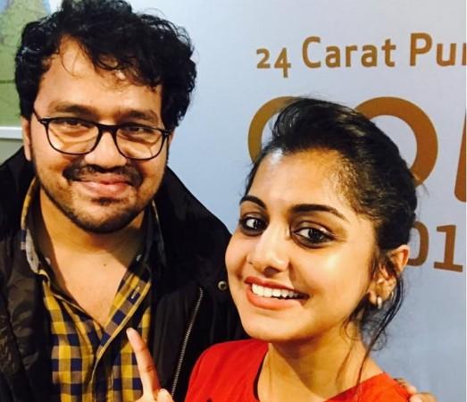 Meera Nandan with Adarsh Aathi Meera Nandan with Adarsh Aathi