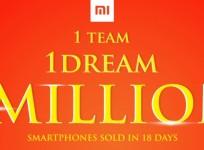 Xiaomi sells record 1 million smartphones in India in just three weeks
