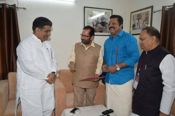 Suresh Gopi joins the BJP. Suresh Gopi