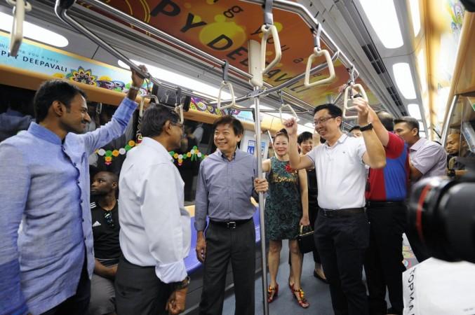 Deepavali themed train in Singapore Deepavali themed train in Singapore