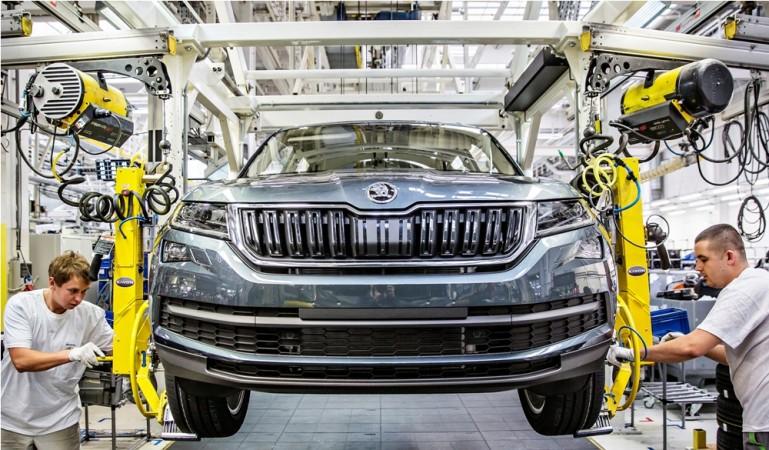 Skoda Kodiaq production at Kvasiny plant Skoda Kodiaq