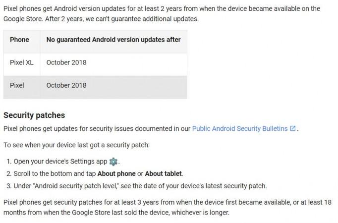 Google Pixel software update policy Google Pixel series update schedule details revealed; Android fans are in for a big disappointment