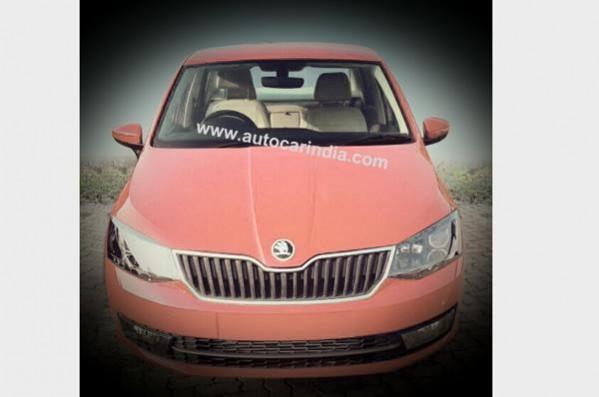 Skoda Rapid facelift spotted sans camouflage Skoda Rapid facelift spotted sans camouflage