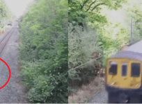 Rail worker risks life to save 'drunk' cyclist