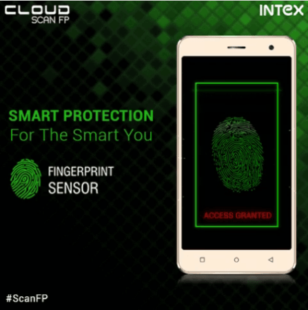 World's cheapest smartphone with fingerprint sensor launched by Intex: Cloud Scan FP for just Rs. 3,999