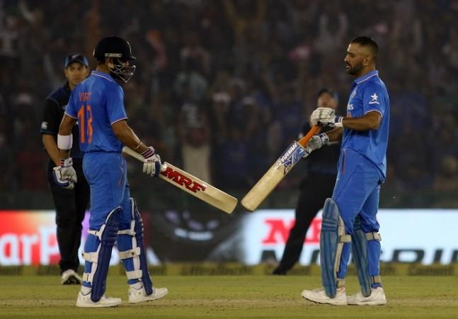 India superstars Virat Kohli and MS Dhoni put on a chasing clinic in the third one-day international against New Zealand, October 23, 2016 Virat Kohli MS Dhoni India New Zealand