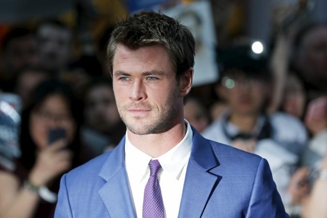 Cast member Hemsworth at the European premiere of Avengers: Age of Ultron. Chris Hemsworth