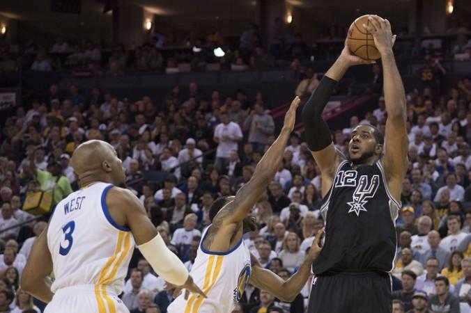 Spurs' LaMarcus Aldridge played an important hand in defeating Warriors, scoring 26 points. San Antonio Spurs