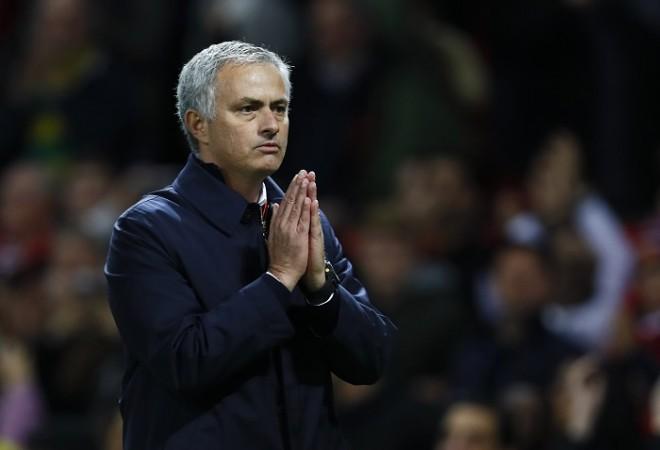 Jose Mourinho reacts during the EFL Cup fourth round match between Manchester United and Manchester City, October 26, 2016 Jose Mourinho Manchester United