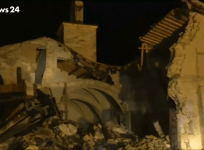 Church collapses after more earthquakes hit central Italy