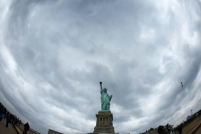 The Statue of Liberty is seen in New York October 27, 2012. The statue was closed for a year-long project that was the second phase of planned work to improve the visitor's experience and safety while touring the interior of the monument. The Statue of Liberty