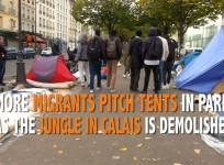 Jungle in Calais: More migrants are pitching tents in Paris as the jungle shot down